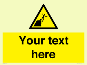 Custom Warning unstable cliff edge